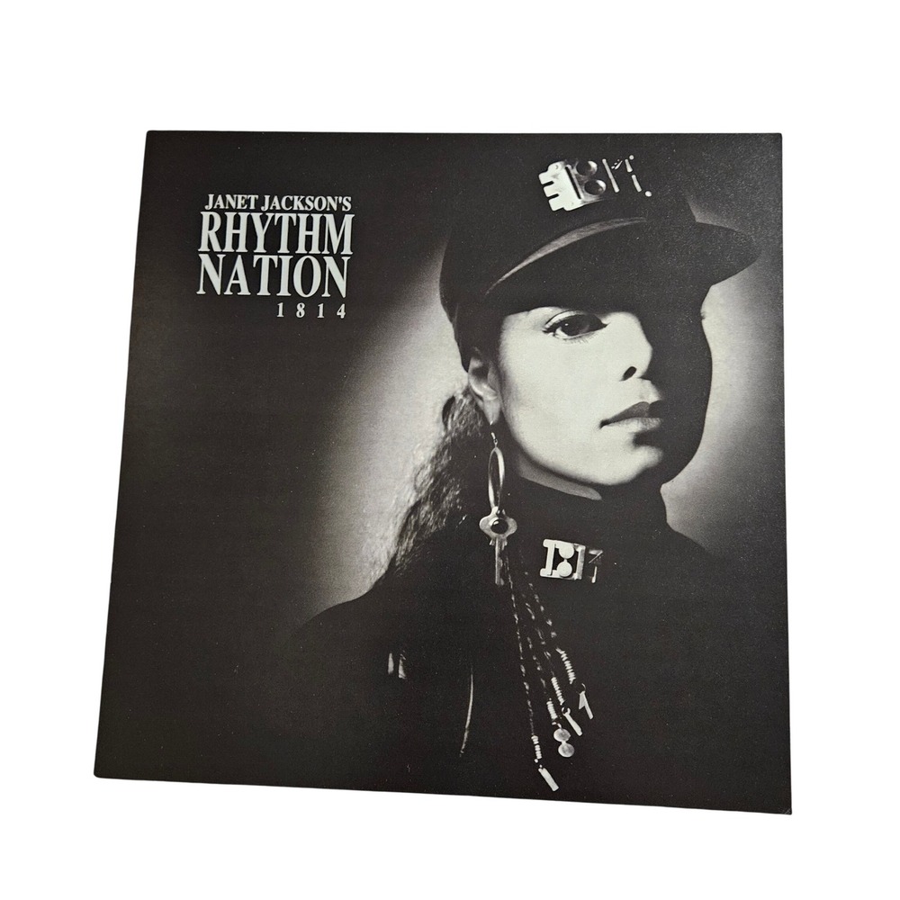 Janet Jackson Rhythm Nation Vintage 1990 Promo Album Flat Poster 12x12‎ A&M